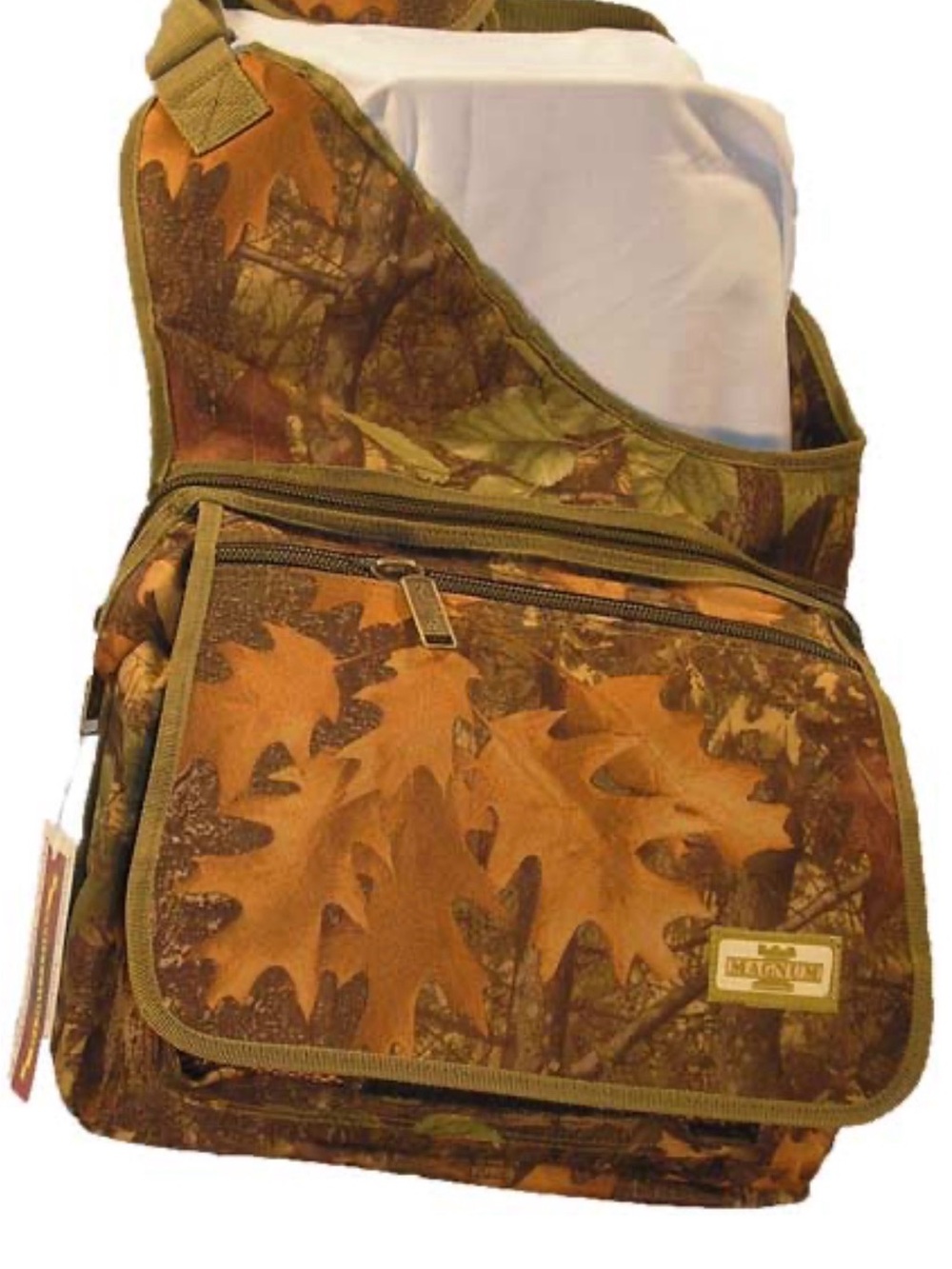 Magnum Mossy Oak Brown and Green Camouflage Crossbody Messenger Bag